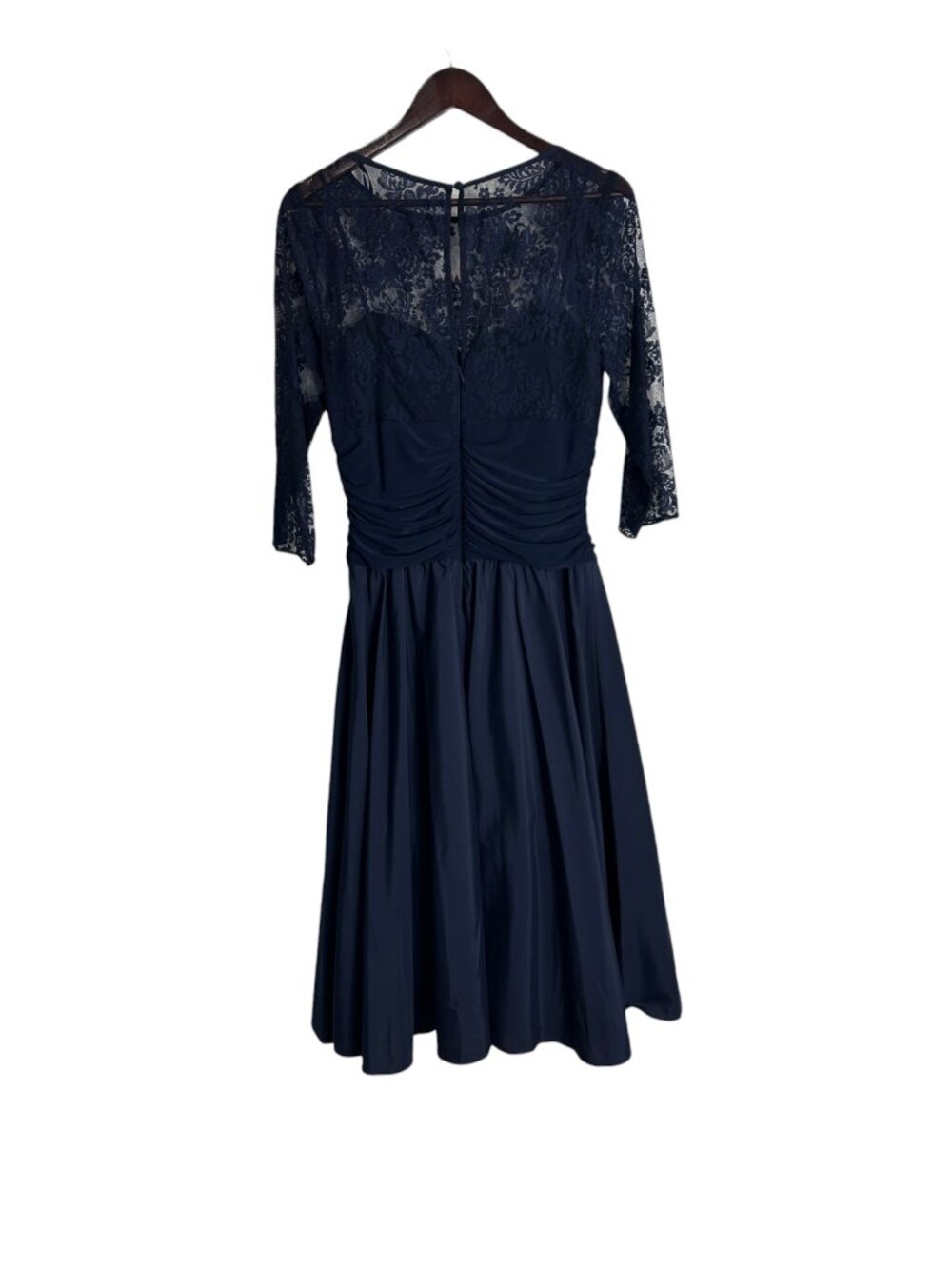 Jessica Howard Navy Lace Overlay Midi Dress Size 14 Wedding Guest Formal - Picture 2 of 9